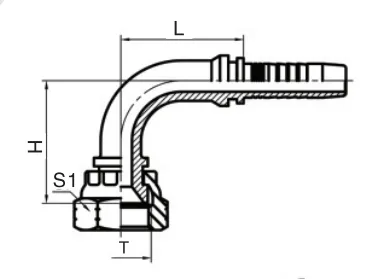 RW 90°JIC 内螺纹 74° 锥座